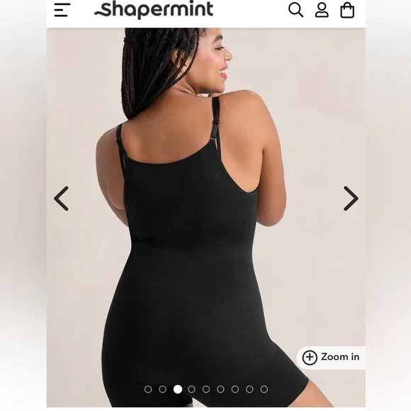 Shapermint Essentials Open Bust Bodysuit Shaper Short Medium - Picture 5 of 5